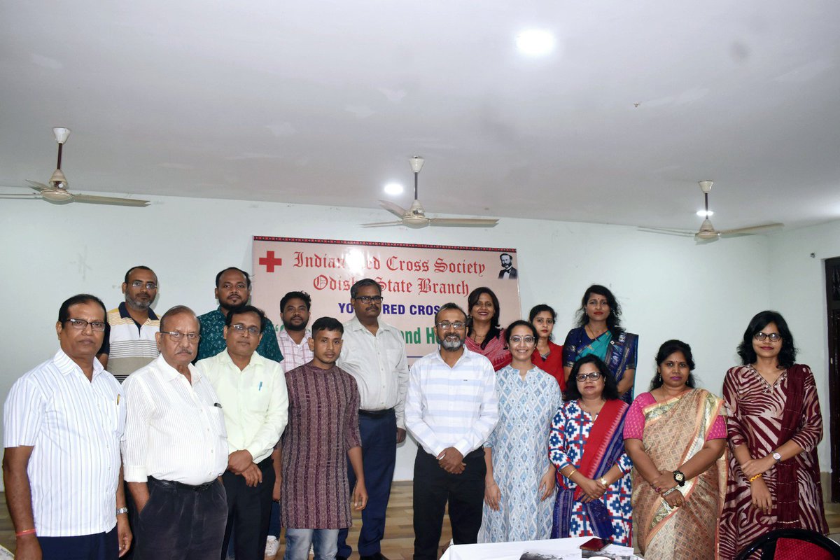OdishaRedcross's tweet photo. On 24.07.2026, AIDMI and the Indian Red Cross Society, Odisha State Branch jointly organised a session on "Climate Charter and Heat Action" to strengthen preparedness against extreme heat and promote climate resilience.
#ClimateAction #HeatAction #RedCross #Odisha #AIDMI https://t.co/m5xfvTGCgJ