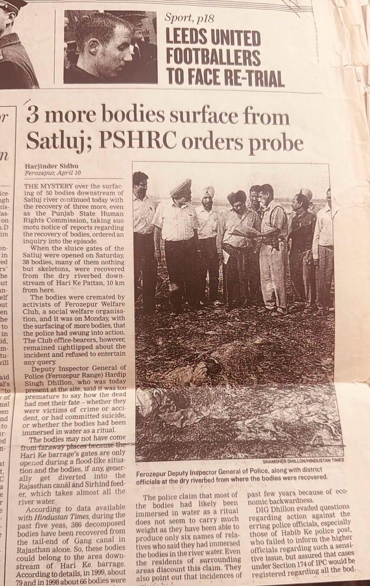 sakanakodar's tweet photo. ✍🏾ਜਦੋਂ ਅਮ੍ਰਿਤਧਾਰੀ ਸਿੱਖ ਹੋਣਾ ਹੀ ਗੁਨਾਹ ਹੋ ਗਿਆ -🔴 ਖੂਨੀ ਇਤਿਹਾਸ ਦਾ ਗਵਾਹ ਸਤਲੁਜ https://t.co/SV2ioi1IlH
