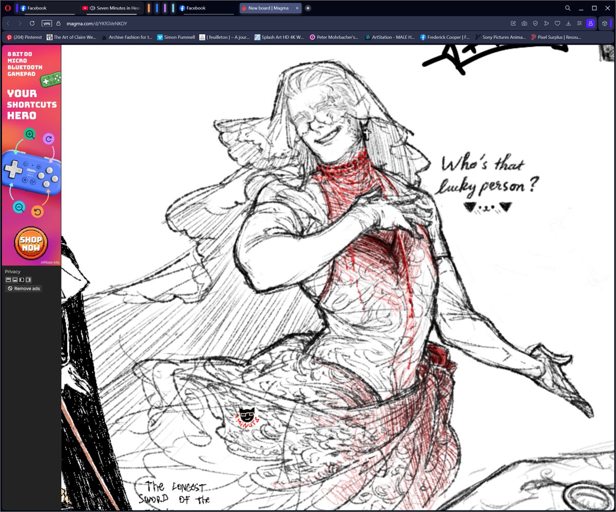 SleeptilIdie's tweet photo. Magma doodle, a bride Zeno for fun. https://t.co/SVhFJvoB51