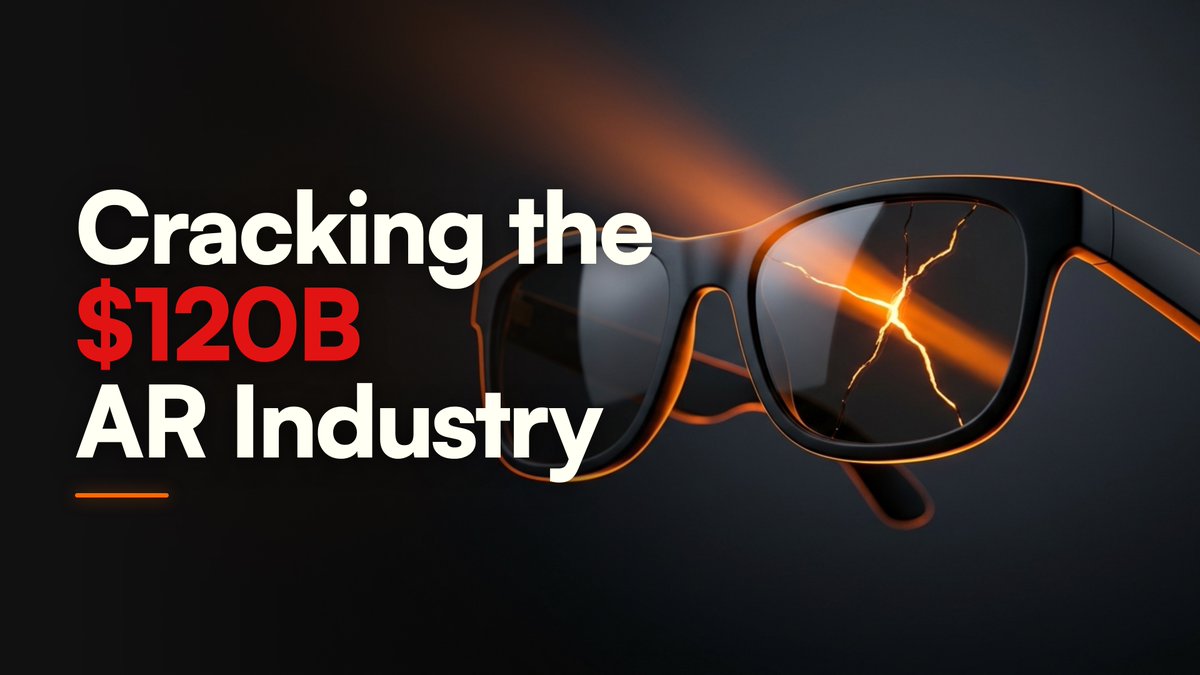OrangeVisionCo's tweet photo. Five of best-funded AR startups collectively raised over $4 billion.

Three shut down. One sold for less than it raised. The survivor lost most of its peak value.

It was not for lack of talent or capital. Even the giants, spending at a scale no startup can match, keep meeting the same wall.

Every headset makes the same tradeoff: comfort, or a display worth wearing.

That wall is rooted in the display hardware.
