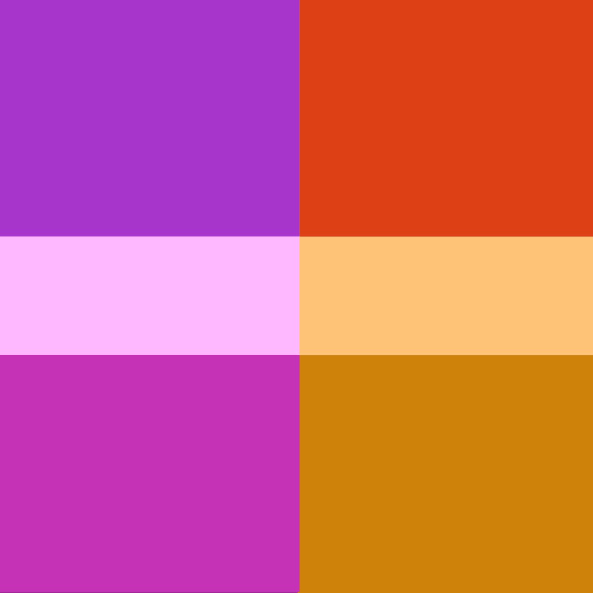 butchfemmebis's tweet photo. orange butches and their purple femmes 🐇 https://t.co/IzTPBeUioU