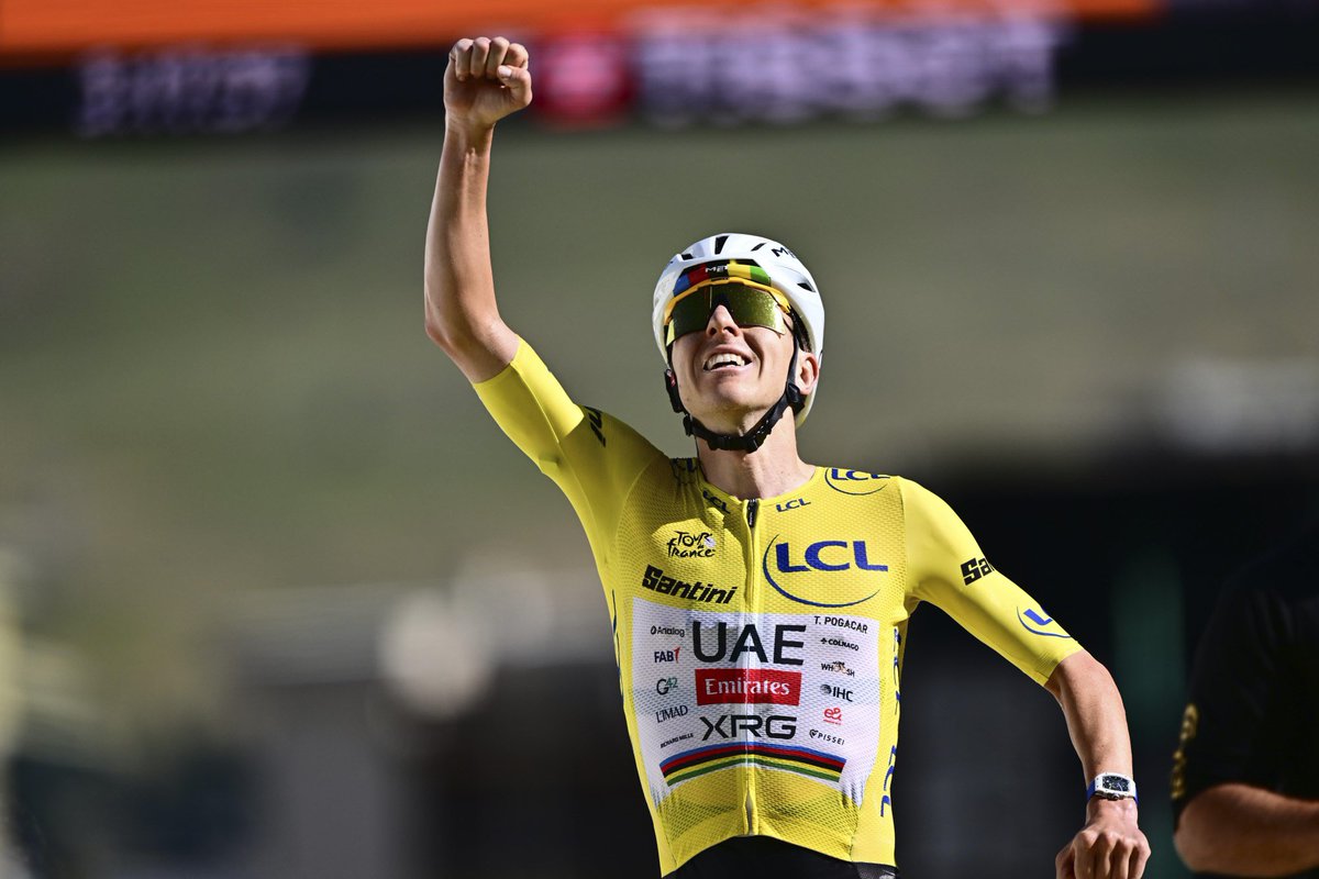 Eurosport_TR's tweet photo. Tadej Pogacar, Marco Pantani’nin 31 yıllık rekorunu tarihe gömdü! 

Alpe d’Huez’e en hızlı tırmanan adam: 35 dakika 25 saniye. https://t.co/XBmHPBM2Pv