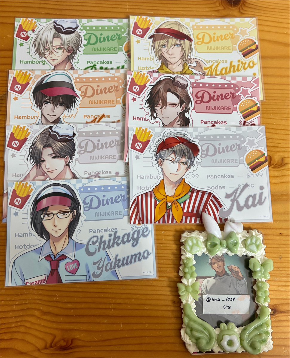 nna_1028's tweet photo. 【交換 / 譲渡】 ニジカレ  ダイナー チェキ風カード チケット風カード ブロマイド

譲:Kai、水瀬、宇佐美、八雲、灰崎、一颯、桐野江、久我、百合沢、五十嵐、星乃、四十万
(敬称略)

求:同異種 国木田 ＞ 定価+送料

🌟郵送でのお取引となります。

お気軽にお声掛けください🙇‍♀️ https://t.co/olp3mwiZCg