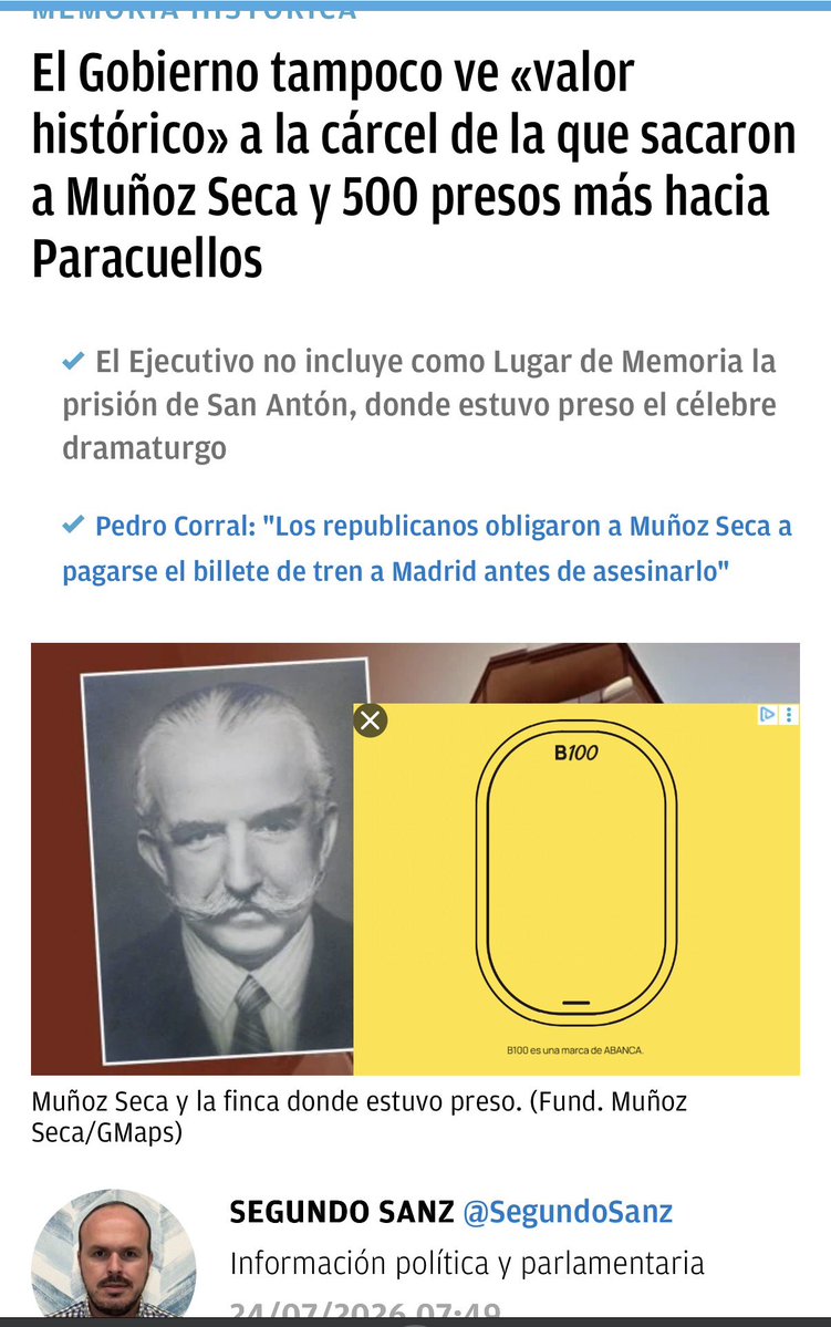 JaviRodrigo11's tweet photo. Escuchar hoy a un joven de 19 años:

“No tenía ni idea de lo que fue la República española; hasta que un día me llegó un Instagram y flipé; mataban curas, violaban a monjas, asesinaron al líder de derechas Calvo Sotelo, de verdad?; no daba crédito, eso no es lo que me habían contado,  y me dio por investigar: entonces aluciné”.

“Todo el relato que me habían trasladado era falso: robaron el oro del Banco de España, mataron en Paracuellos a padres e hijos atados a las manos; lo de Cabra me dejó impresionado; hasta que Franco, que era republicano, dijo hasta aquí; lo que yo no sabía era que más de la mitad del pueblo español apoyó al general para detener los asesinatos y acabar con el hambre que habían traído los republicanos de la mano del genocida criminal comunista Stalin”.

“Muchos amigos de la uni tenemos un chat, sobre este asunto, y cada día alucinamos más con la memoria histórica: es todo mentira”.
