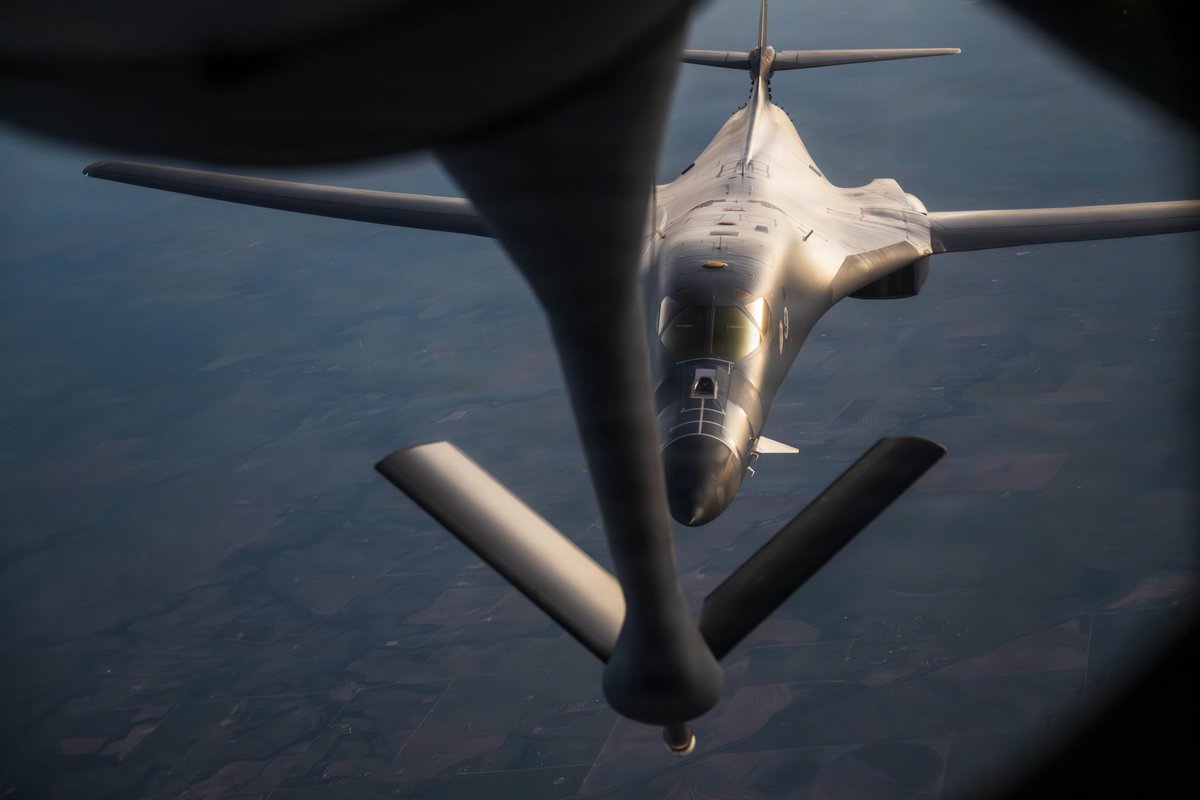 DeptofWar's tweet photo. The @usairforce KC-135 Stratotanker, a refueling tanker aircraft, expands operational reach, strengthens readiness and keeps America's military prepared at any moment. https://t.co/4HSCUfVKyQ