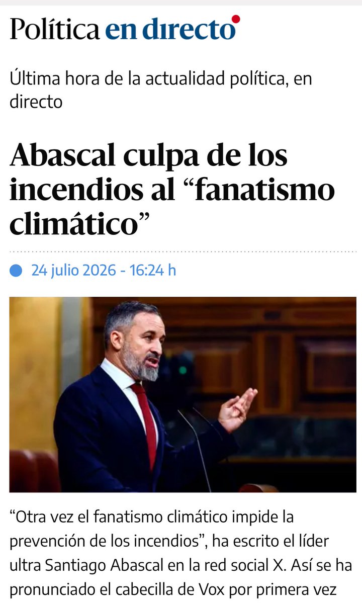 juralde's tweet photo. Con España ardiendo por los cuatro costados con temperaturas extremas, la extrema derecha ya ha puesto en marcha la maquinaria de los bulos a tope. La situación es extrema por el cambio climático, y lo va ser más si no se actúa. Dejen de defender los intereses de las petroleras. https://t.co/8BJvfcQt41