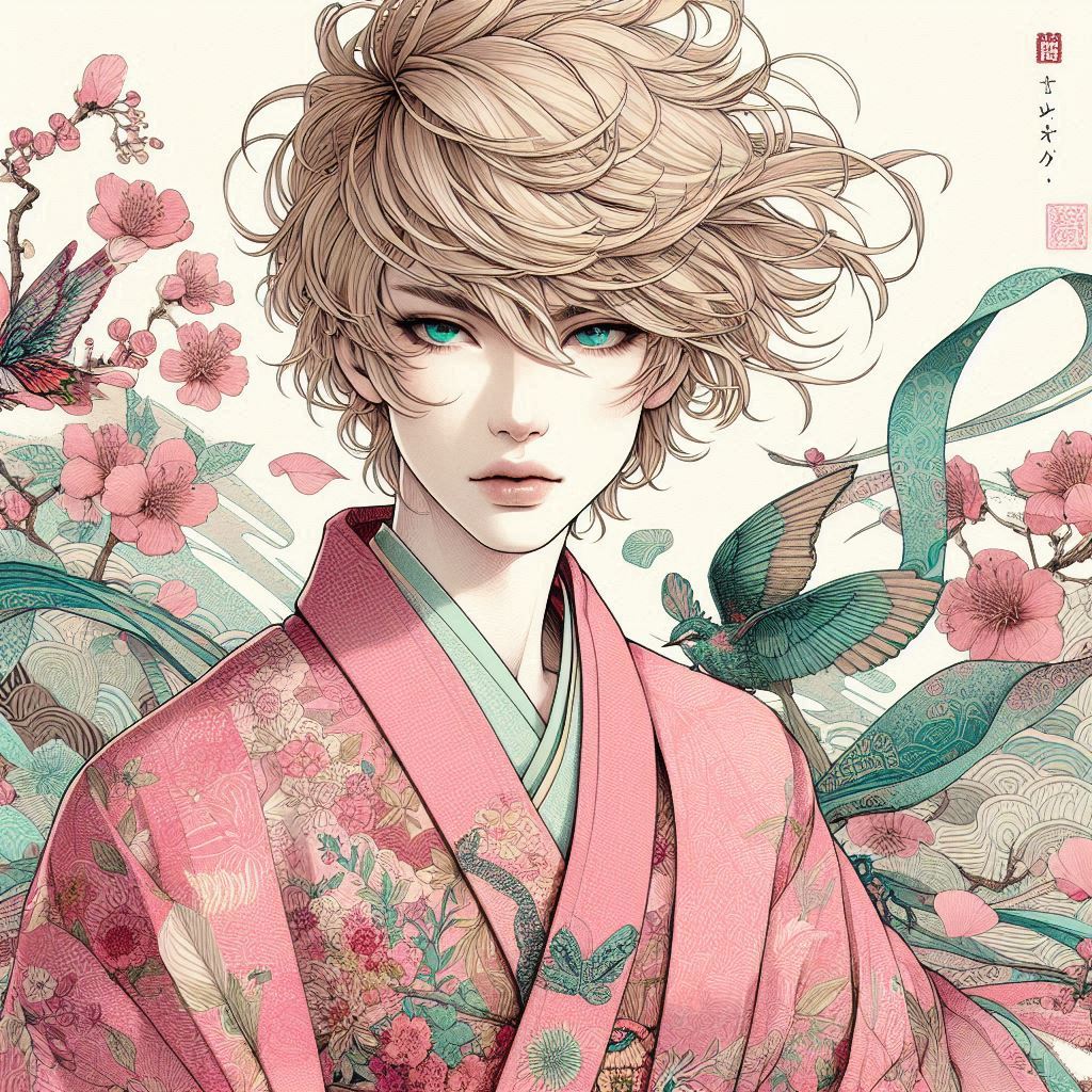 fallen___raziel's tweet photo. Kimono!Joshua #10 #JoshuaRosfield #FFXVI #Bing #AI https://t.co/wl8RM2Oeqt