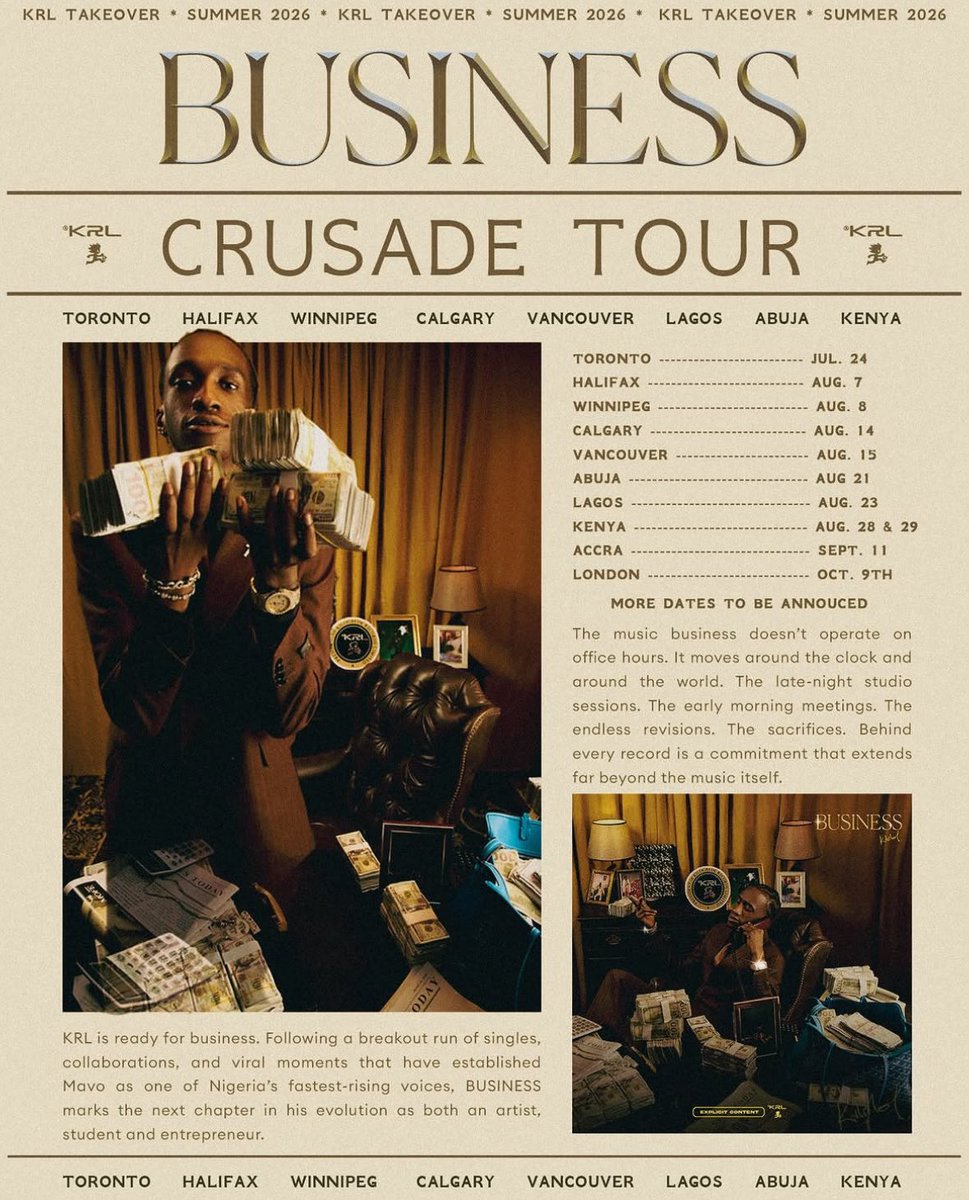 hypetribeng's tweet photo. 🚨Mavo Announces “Business” Tour 🏟️ 🔥 https://t.co/qS0HoZPBkX