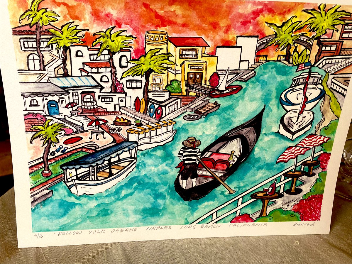 ChampagneSails's tweet photo. LONG Beach, CALIFORNIA-NAPLES GONDOLA Cruise ART Print/CARDs-Original Watercolor-Dianna https://t.co/exeX4UNOAP
https://t.co/mA7UrgBpyb https://t.co/1u5PdG0jE4