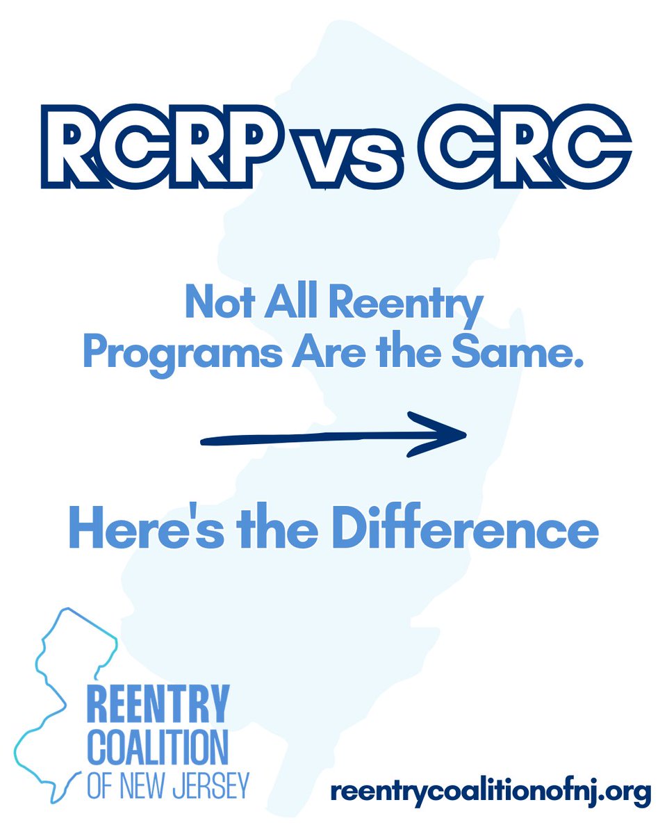 ReentryCoNJ's tweet photo. Not all #reentry programs are the same – and every justice-involved individual’s path back to their communities looks different.
 
Learn more about how RCRPs and CRCs support successful reentry. 👇 https://t.co/53I3uMQkj5