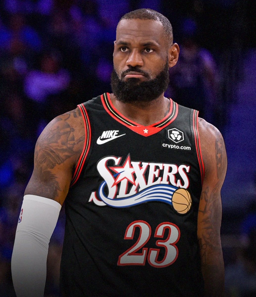 LakeShowYo's tweet photo. LeBron: “I believe I can help make the Philadelphia 76ers a championship team and I am so excited to energize a new fan base and start this incredible journey one last time” https://t.co/CYtwrojbF3