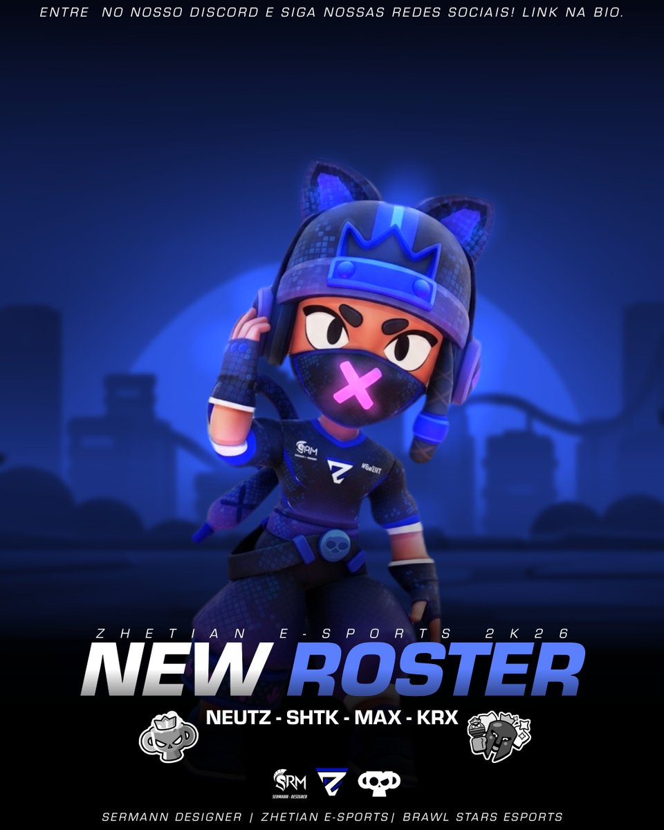 zhetian_esports's tweet photo. Roster atual da Zhetian E-Sports!

Composto por Neutz, Shtk, Max e Krx! E com eles vamos para as qualifys 🔥

#GoZH #BrawlStars https://t.co/9eEWfh50jy