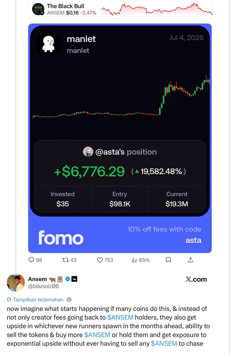 ZZSAS87's tweet photo. And we’re still in the same month… now $NORMIE is already here too. The vision keeps playing out. Hard not to trust the legend @blknoiz06. Holding $ANSEM stronger than ever. 🐂🀄️ #ANSEM https://t.co/SD3AxUjD79