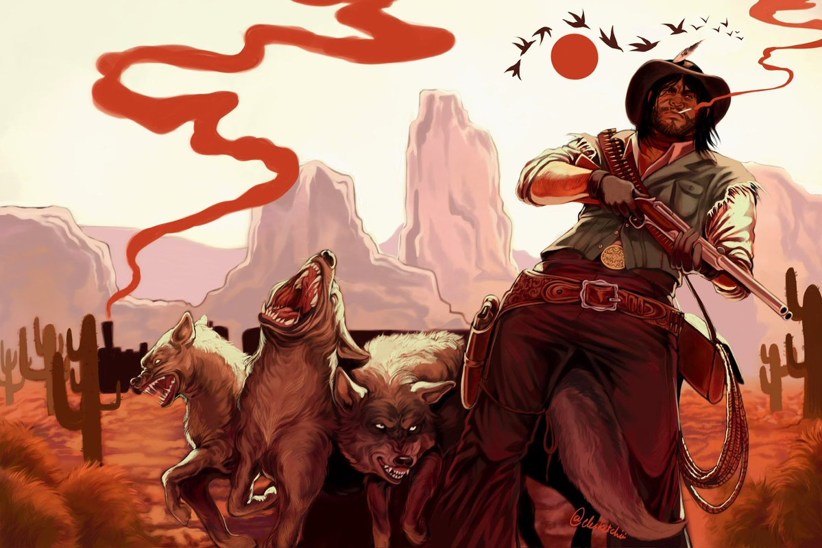 elesketchii's tweet photo. the shootist (remastered) #rdr2 https://t.co/SbgiUUii54