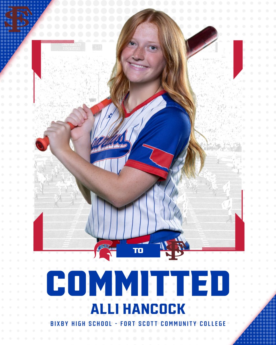 BixbySoftball's tweet photo. Fort Scott got one of the greats 💪🥎👏 Congrats, @HancockAlli ! We are so proud of you! https://t.co/MrAqO98MbW