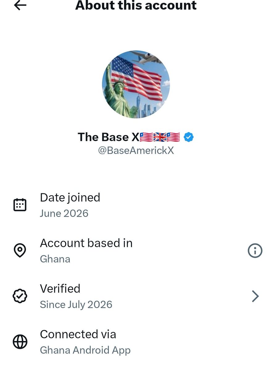 Shaboh1060's tweet photo. @BaseAmerickX A bot based in Ghana https://t.co/2ItWMMytRV