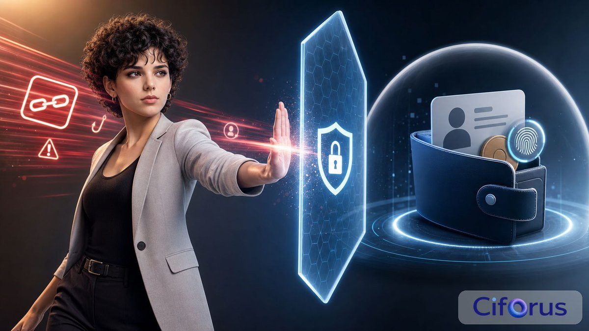 CiforusHQ's tweet photo. Crypto security often fails at one moment:

the link you trust, the wallet you connect, the identity you expose.

Ciforus builds privacy around that workflow.

Review the product thesis. Buy from the official presale.

https://t.co/ioCRgg4Jx1

#Crypto #Utility #ICO #Ciforus https://t.co/2hHyPAjnjr