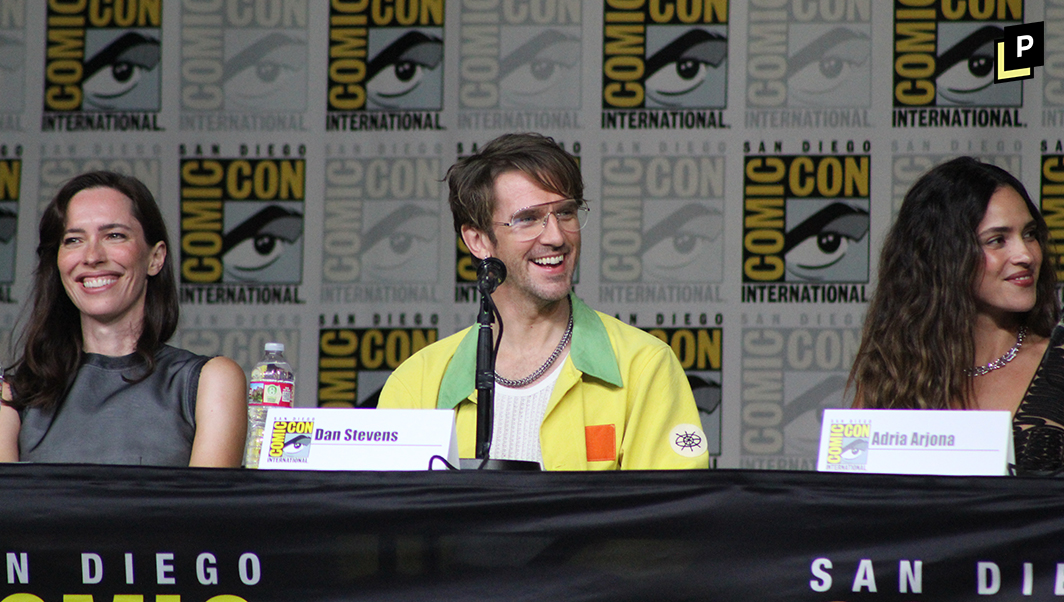 PCulturalist's tweet photo. Adam Wingard isn't interested in playing it safe. #Onslaught embraces the weird with unhinged action, unforgettable performances, and a wildly original vision that feels unlike anything else coming this year.

Our full SDCC panel coverage with Adria Arjona, Dan Stevens, Rebecca Hall & Drew Starkey is live. #SDCC #SDCC2026

https://t.co/VV2AWDqGNT