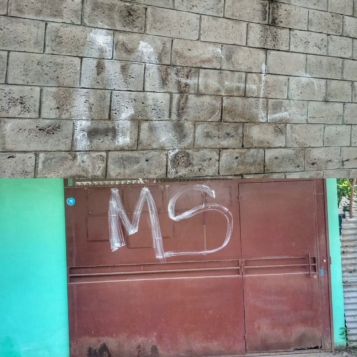 SivarNewsSV's tweet photo. 🔴 CAPTURAN A MENORES DE EDAD POR REALIZAR GRAFITI DE LA MS 

En San Juan Opico, La Libertad Centro, la @PNCSV capturó a tres menores de edad, luego de ser captados en un video de seguridad, mientras realizaban un grafiti alusivo a la MS. 

Se trata de: José Daniel García Aguilar, de 17 años; Luis Gabriel Salguero, de 16 años; y Axel Exequiel Acosta García, de 15 años. 

Tras obtener información sobre lo ocurrido, equipos ubicaron e intervinieron a los involucrados en el cantón Chanmico. Serán remitidos por el delito de pertenencia a organización terrorista conocida como pandilla.