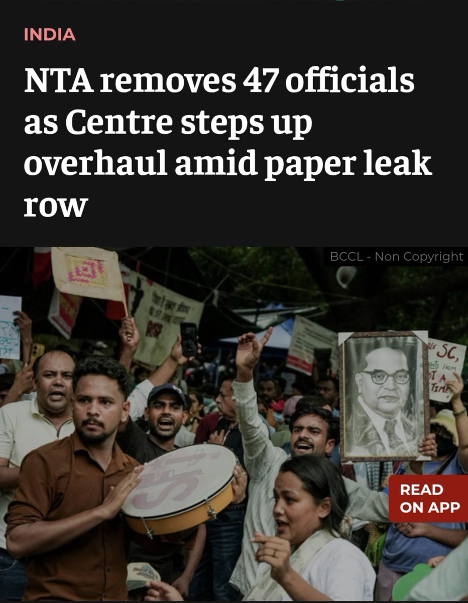 dryashtiwari's tweet photo. > 47 officials have been terminated. 
> NTA is being rebuilt from scratch. 
> Cybersecurity experts are being hired. 
> New committees have been formed. 
>New systems are being promised. 

It appears that significant structural changes are underway.

What still appears missing, however, is clear political accountability at the highest level. 
Dharmendra Pradhan continues to serve as the Education Minister.