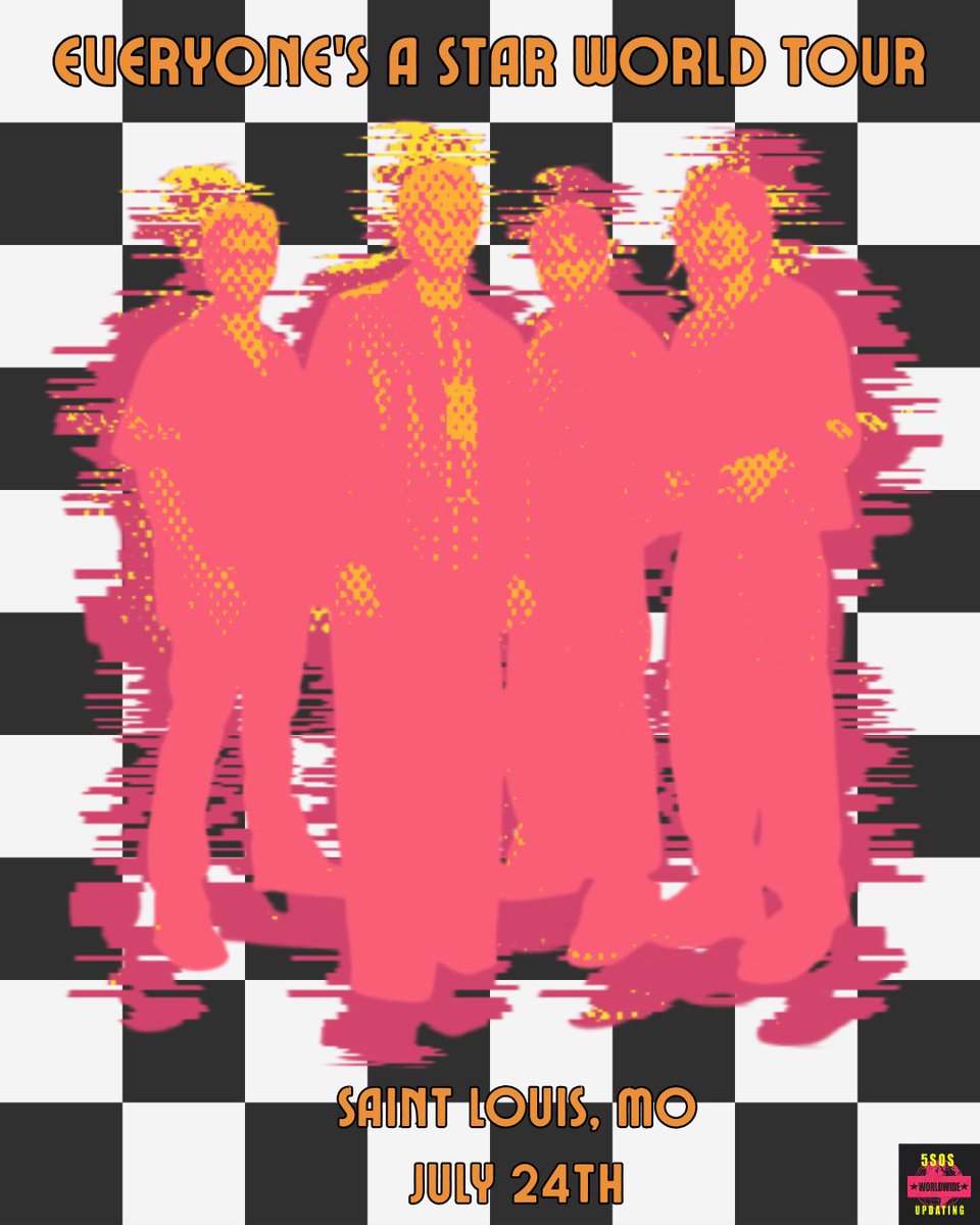 5SOSUpdatingWW_'s tweet photo. SAINT LOUIS ARE YOU READY TO PARTY??

⏰️Doors open @ 6:30PM 
📌@HollywoodAmpSTL 

Featuring @thebandcamino
&amp; @byhaiden

#EASSTLOUIS #EASTOUR #STLOUISISASTAR #5SOS
#EVERYONESASTARWORLDTOUR #EASWORLDTOUR https://t.co/W5qOkC1N5t