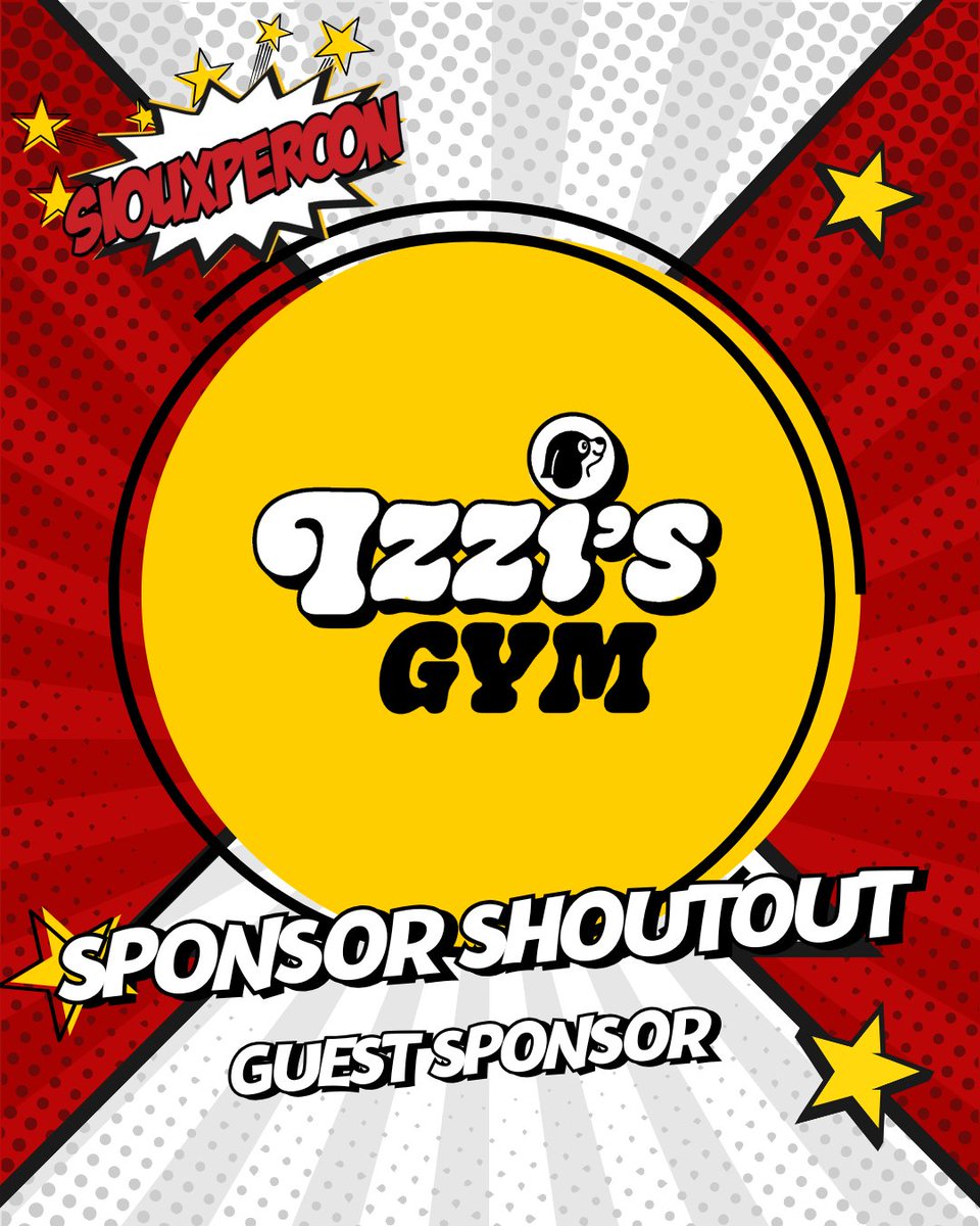 SiouxperCon's tweet photo. New sponsor alert 🚨
Big shoutout to Izzi’s Gym for powering up SiouxperCon 2026 as one of our Guest Sponsors!
Local businesses stepping up and supporting local events? That’s the Sioux Falls way. 💪 https://t.co/exBkRnuyX7