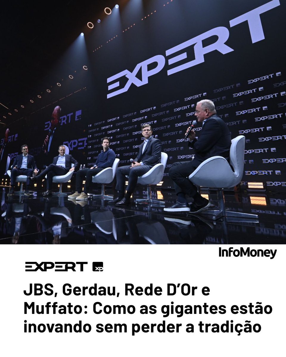 infomoney's tweet photo. Os líderes de JBS, Rede D’Or, Gerdau e Muffato mostraram como empresas duradouras combinam cultura, reinvenção e apostas de longo prazo
Leia mais no site do InfoMoney: https://t.co/zaUPFoY7Ob
Fotos: Fabio Rizzato/InfoMoney
#JBS #Gerdau #RedeDor #GrupoMuffato #ExpertXP2026 #InfoMoneyNaExpert