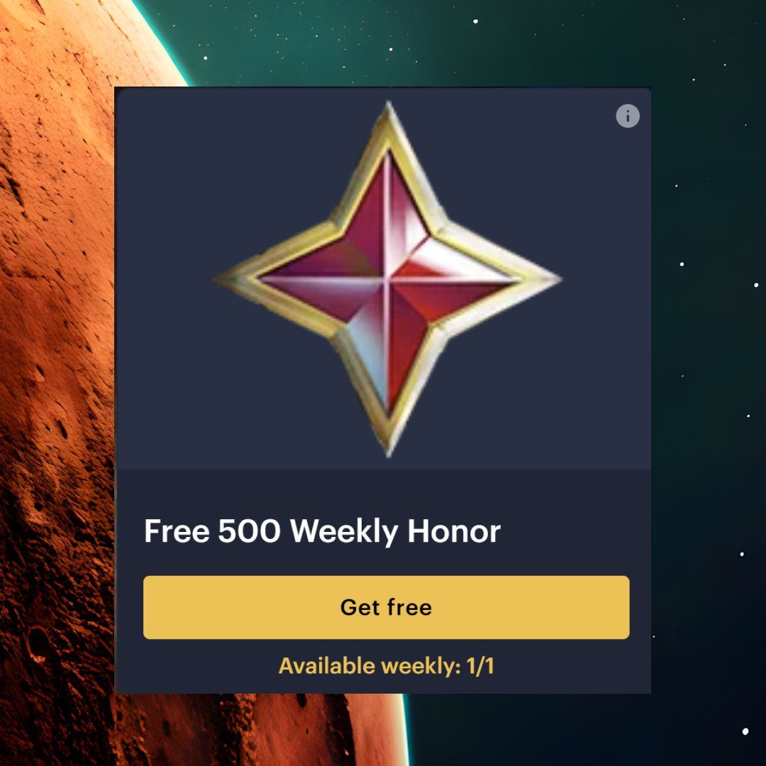 STTimelines's tweet photo. Legendary opportunities are always closer with more Honor.

Grab This Week's Free Honor➡️ https://t.co/AMRDwhyl3B https://t.co/IddcIJYwY6