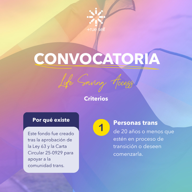 trueselfpr's tweet photo. ¿Necesitas apoyo financiero para costear tus tratamientos hormonales y de afirmación de género? 👨👩

¡Solicita al fondo Life Saving Access! 🏳️‍⚧️💰

👉Busca el formulario en el enlace en la bio (@trueselffoundation) para solicitar. https://t.co/eGFX693HTP