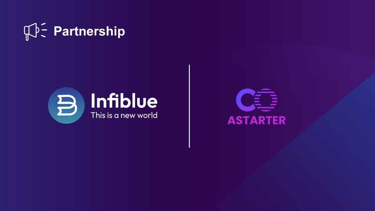 InfiblueNFT's tweet photo. 🤝 Exciting news!

We're thrilled to partner with @AstarterDefiHub!

Together, we're are connecting communities, accelerating #Web3 innovation, and unlocking new opportunities for the decentralized future!

Stay tuned! 🚀

#Infiblue #Astarter #Web3 #AIAgents #DeFAI #Web4 https://t.co/qUjWG3AAt2
