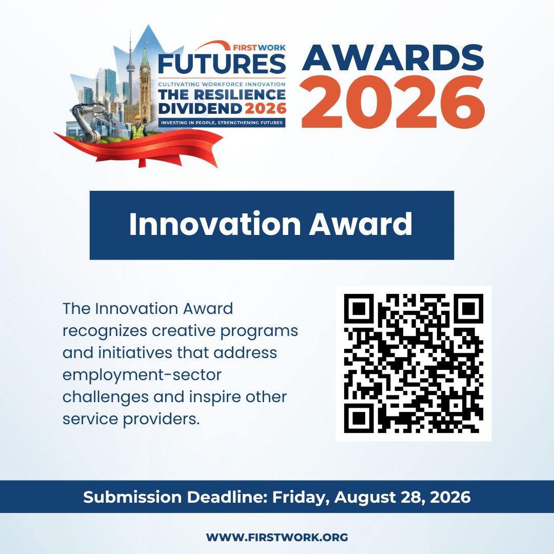 first_work's tweet photo. Innovation can change outcomes for job seekers.

The Innovation Award recognizes projects and initiatives that demonstrate creativity, measurable impact, and leadership in Ontario's #WorkforceDevelopment sector.

Submit a nomination by Aug 28:
https://t.co/CFsI8pbOep https://t.co/UbYmhUPtI8