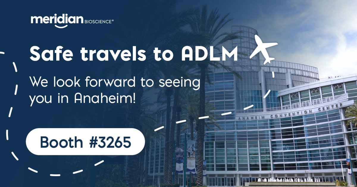 Meridian_Bio's tweet photo. Heading to #ADLM2026? Visit Meridian Bioscience at booth 3265 for live product demos, diagnostics solutions, and conversations with our product experts about your laboratory’s testing needs. Plan ahead and schedule a demo: https://t.co/1qx2G4EtGU

#ClinicalLab #Diagnostics https://t.co/7LEKJh2GFc