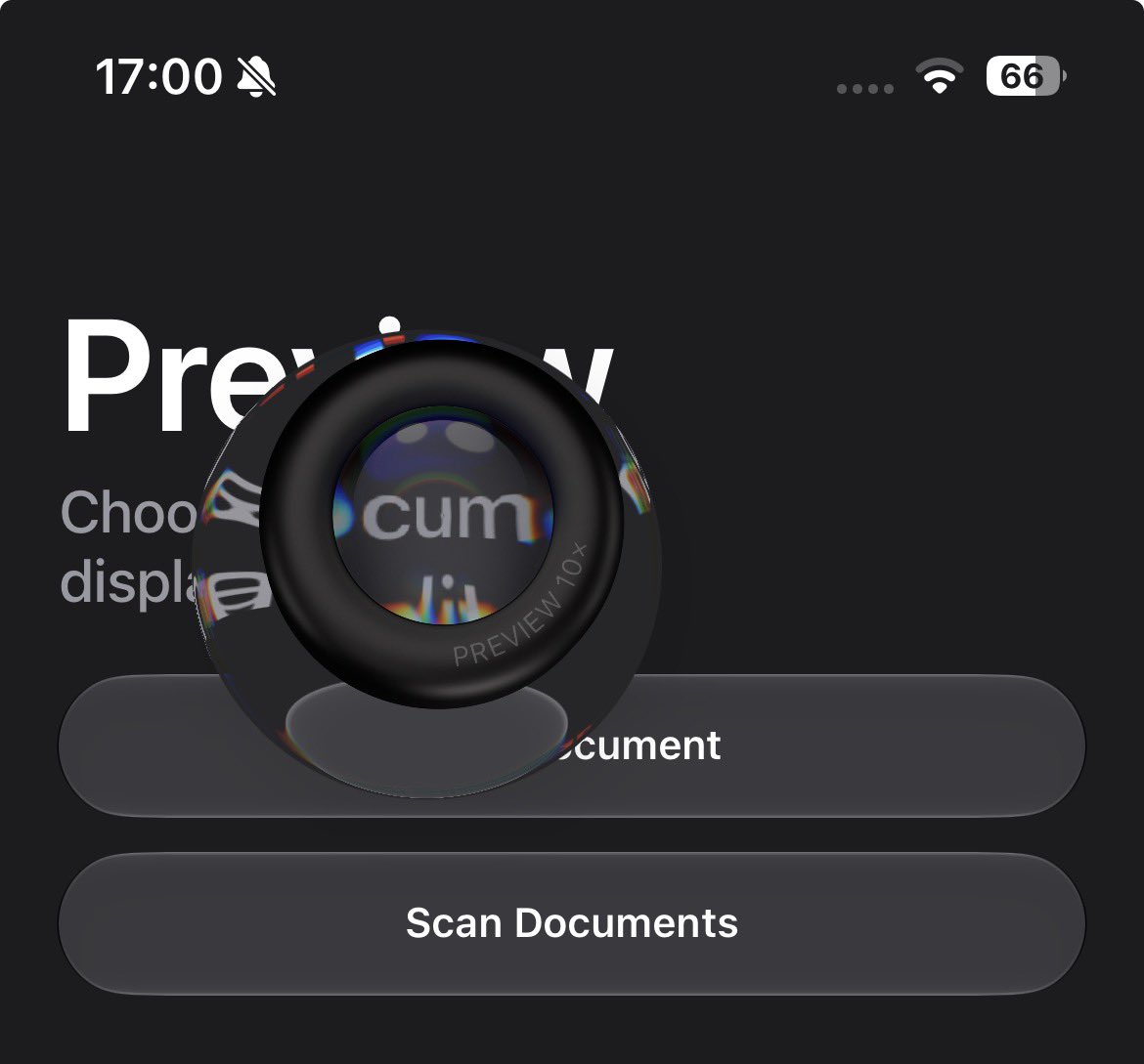 FoxRunTime's tweet photo. iOS 26 introduced a Preview app brought over from macOS but what they didn’t tell you was that it also serves as a silent tech demo for Liquid Glass https://t.co/gJ6RUvjCZa