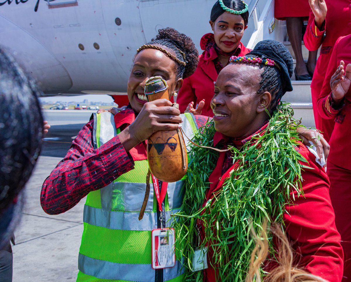 KenyaAirways's tweet photo. Today, we welcomed Flight Purser Caroline Samoei after her final flight from New York (JFK), marking the end of an incredible 37-year journey with Kenya Airways.

Thank you, Caroline, for over 3 decades of dedication, professionalism, and service. We wish you all the best as you begin this new chapter. #ThePrideOfAfrica