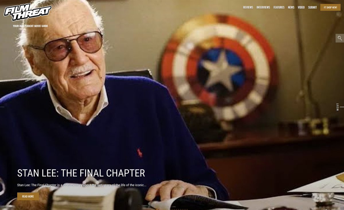 FilmThreat's tweet photo. “To see one of your heroes be taken advantage of is deeply disturbing.” Jason Delgado shares his thoughts on Stan Lee: The Final Chapter.
https://t.co/7s4Zq16Z4j #SupportIndieFilm #StanLee #StanLeeTheFinalChapter #Documentary https://t.co/y3SH6ITYZQ
