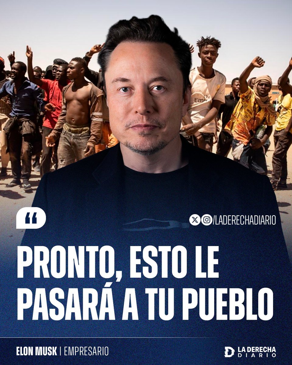 laderechadiario's tweet photo. 🚨🇺🇸🇬🇧☪️ | "Pronto, esto le pasará a tu pueblo": Elon Musk se hizo eco del reemplazo demográfico impulsado por el gobierno británico sobre el pequeño pueblo de Piddington, al cual arribarán más de 1.250 refugiados de origen predominantemente africano y musulmán, un contingente que triplica en número a la población local nativa.
