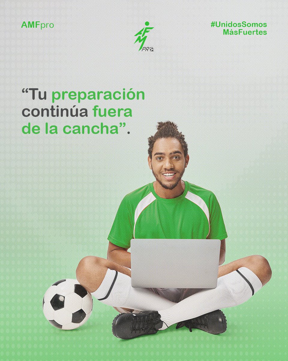 AMFproMX's tweet photo. El crecimiento de un futbolista profesional trasciende el terreno de juego. 

Planificar tu futuro a través de la formación académica es una decisión estratégica.

Accede al catálogo completo de becas universitarias mandando un correo a desarrolloeducativo@amfpro.mx https://t.co/9T7jppmHq6