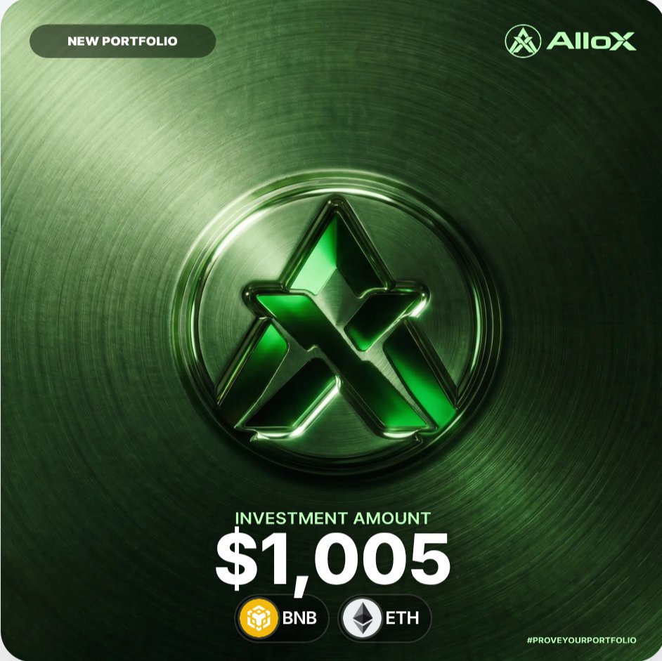 mu9826466's tweet photo. On-chain portfolio of $501 is now live on @alloxdotai
Happy to be part of the #ProveYourPortfolio campaign. Looking forward to the journey and building more!
❤️
#AlloX https://t.co/HpoF9x938I