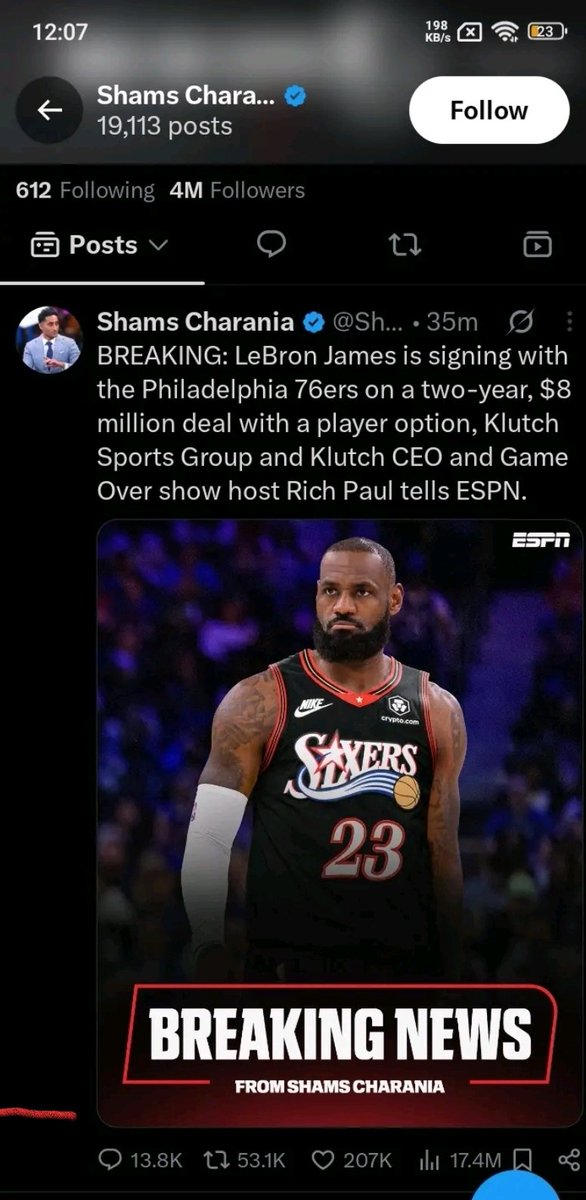 3B4BS_'s tweet photo. WAIT? LEBRON TO PHILLY. WHEREEVER BRONBON GOES I GO LFGGʻGGGGGGGGDJFHZHKEJSJGEKDKAJJDHDJAJSHEJDUCUHFHEIFIG https://t.co/jmkwue199V