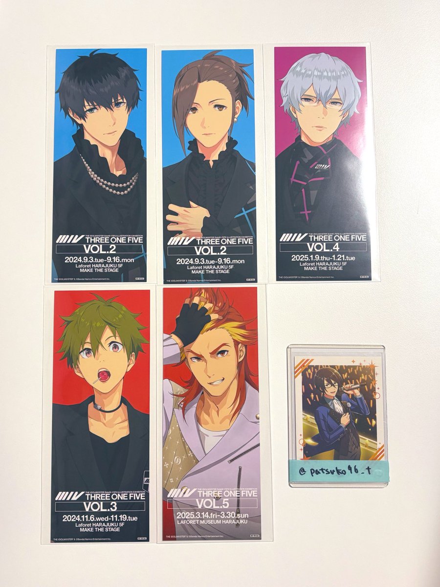 patsuko96_t's tweet photo. 【交換】SideM FiFS展 EXTRA 特典

譲：恭二、みのり、道夫、隼人、朱雀
求：薫、鋭心 各1

郵送、または手渡し可能日での手渡し
恭二とみのりのみ汚れ？があるため、気にされる方は次のリプをご確認ください
難しいとは思いますが検索からもお気軽にお声掛けください https://t.co/zOdXfqddF3