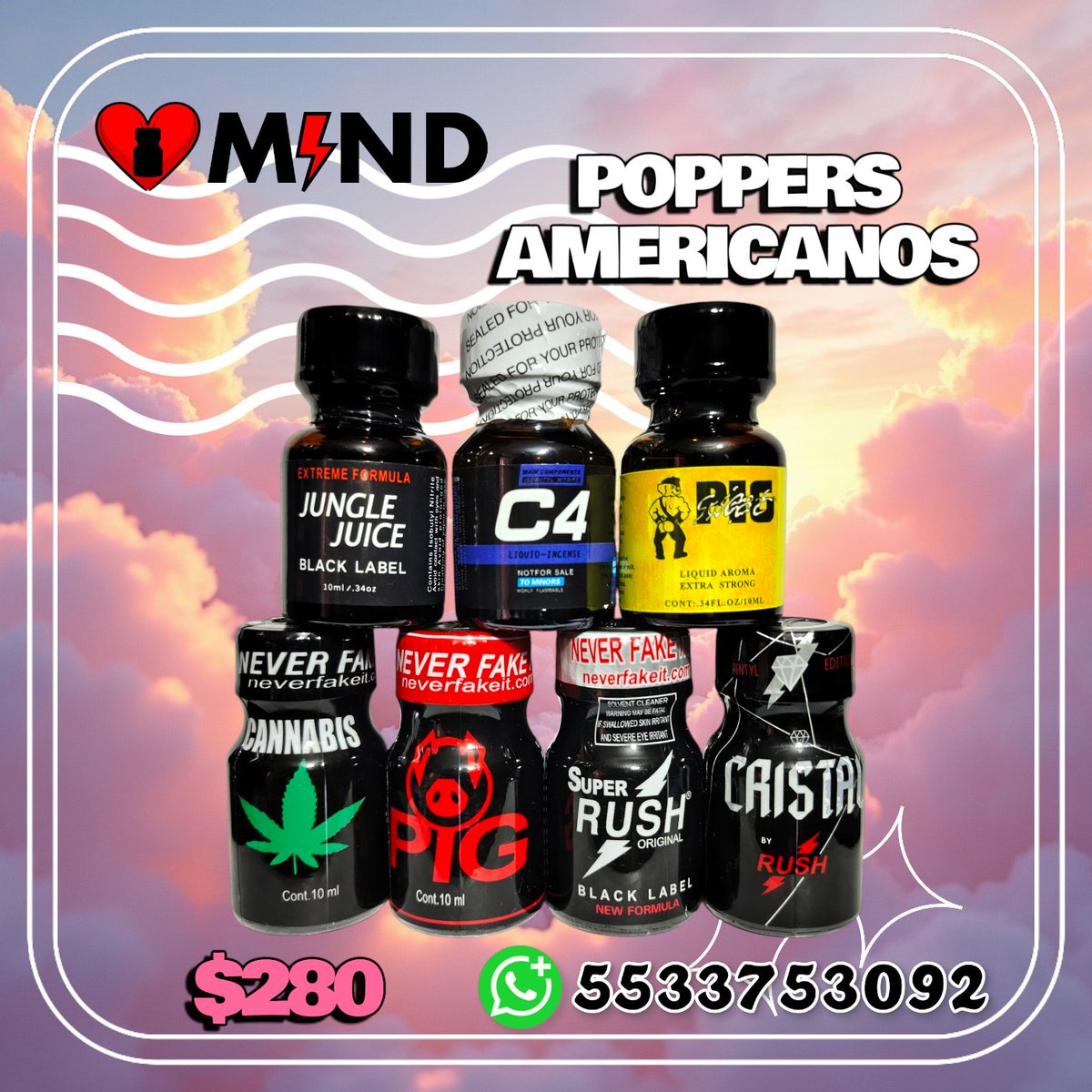 BoyMindMx's tweet photo. 🔥 ¡Ya tenemos poppers disponibles para entrega! 😈

📍 Entregamos en Neza, Chimalhuacán y Chicoloapan.

💥 Pide los tuyos por WhatsApp https://t.co/056i3ceHdt y prepárate para ponerle más sabor al momento. 😉✨

📲 ¡Mándanos mensaje y aparta los tuyos antes de que se agoten! https://t.co/rlbbgObaEv