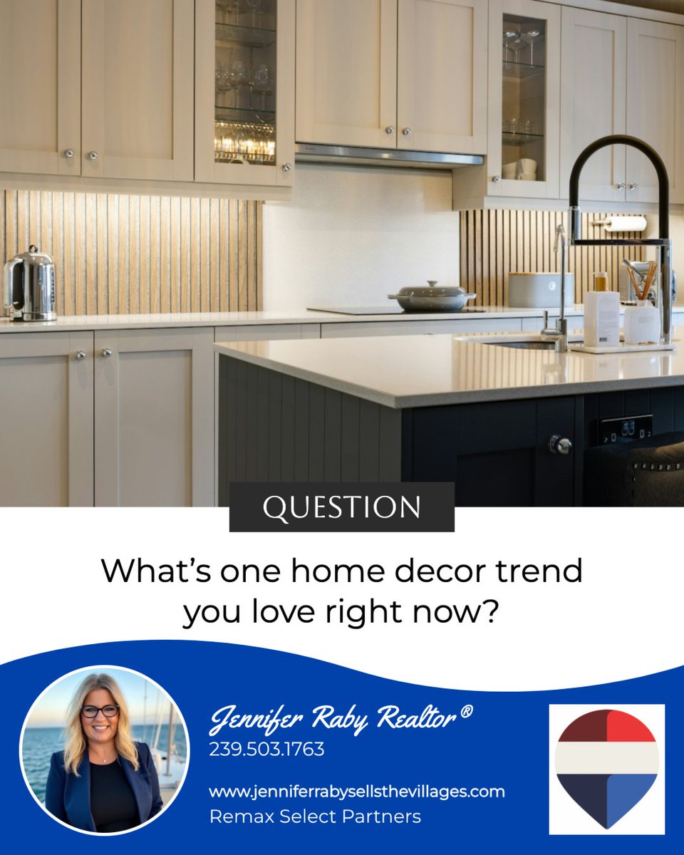 jennifer_jraby's tweet photo. Design trends are always evolving, but some details are really standing out right now for their ability to add warmth, texture, and character to a space.

So, what home decor trend are you enjoying right now?

#jenniferrabysellsthevillages #remaxselectpartners https://t.co/sJDzTHifB4