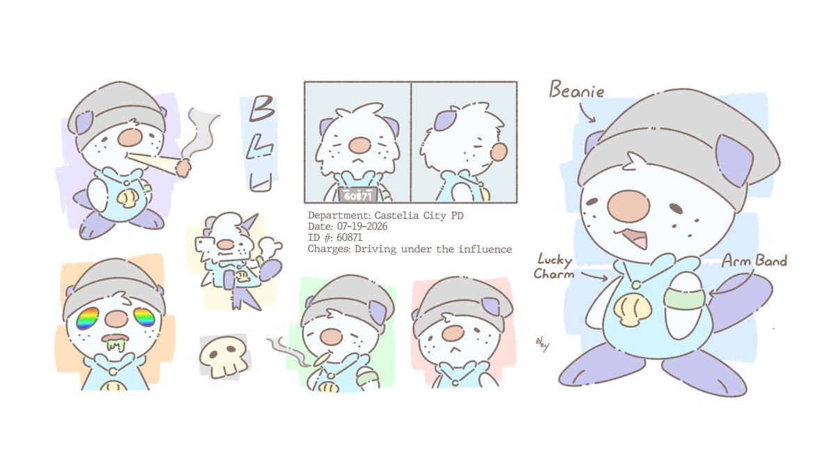Elzrydo's tweet photo. Another new Pokémon OC

Blu is an Oshawott... &amp; a stoner. He's probably a genius somewhere, but he's all preoccupied with his brain being on something.

But he's still the most chill, down to earth guy you'll ever meet https://t.co/Kf0DyQRNB3