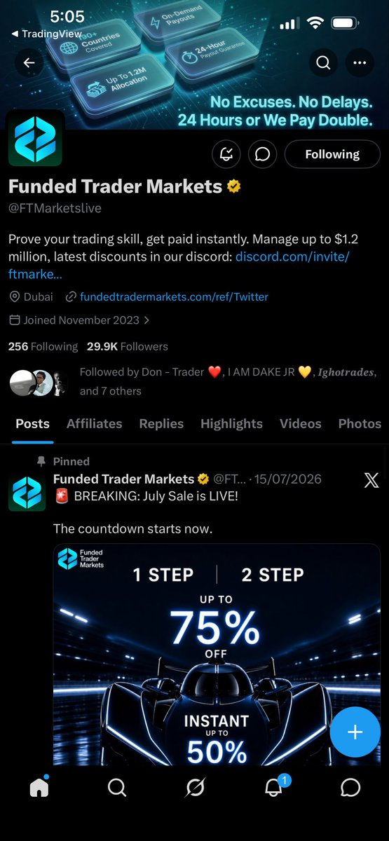 FreadDestiny's tweet photo. @iamdakejr @FTMarketslive @FTMarketslive @iamdakejr 
This is one of the best firm I have ever encountered that deals with a good coupon when getting an account from them the fact that they also pay after 5 days is really insane and I am glad it is changing the phase of the firm industry https://t.co/kJPNC5bwAO