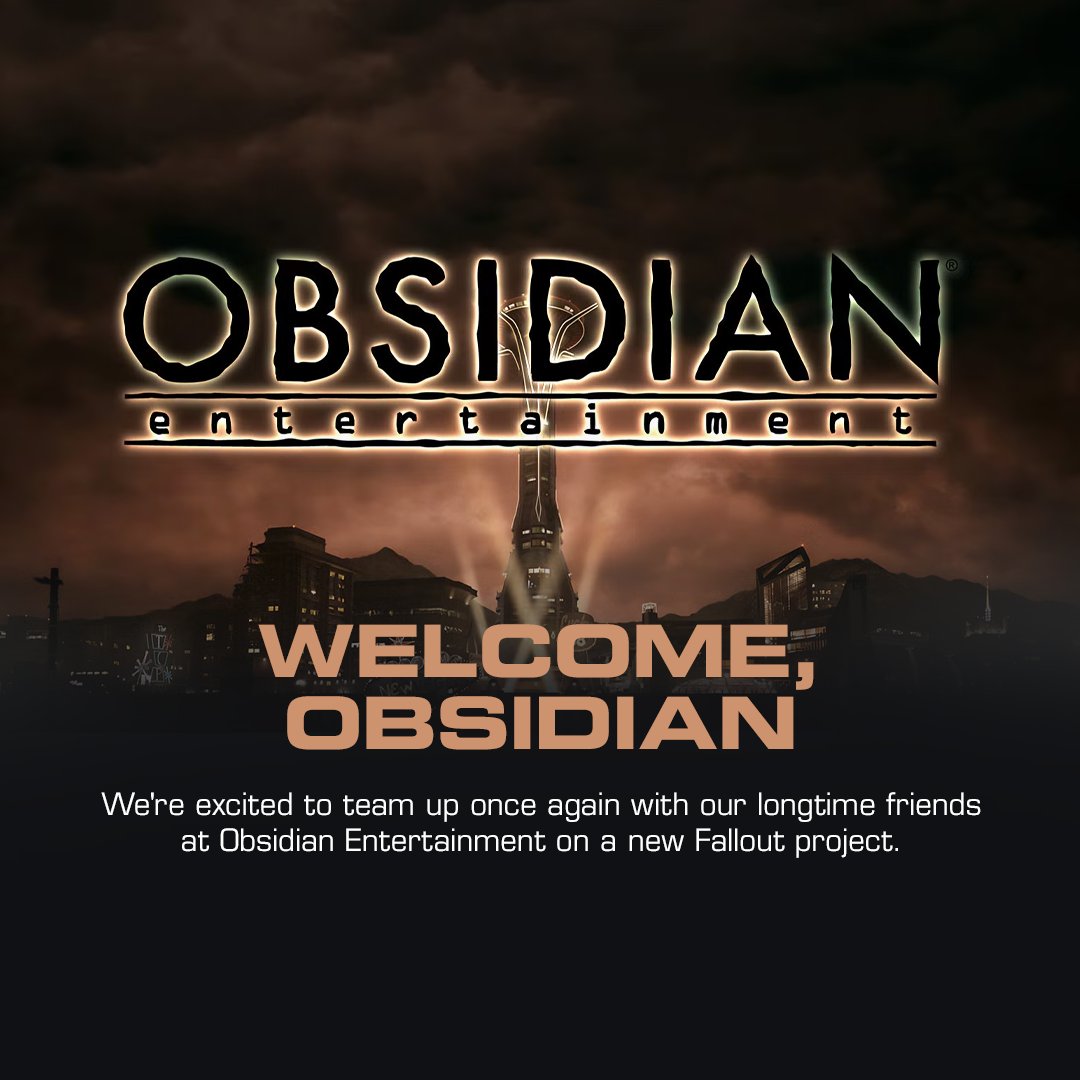 Fallout's tweet photo. ICYMI, a lot was announced for Fallout last week:

ℹ️No Fallout Day Broadcast this year, but we’ll see you next year in Washington, D.C.!
☢️Fallout 3 and Fallout: New Vegas Remasters are on the way.
🤝We’re teaming up with Obsidian Entertainment on a new Fallout project.
⛰️Major Fallout 76 expansion, Raven Rock, is coming next year.
🎬Season 3 of the Award-Winning Fallout TV Series is in production alongside an unscripted Fallout Shelter project.
🏘️More Fallout Shelter seasons!
5️⃣Fallout 5 in preproduction.