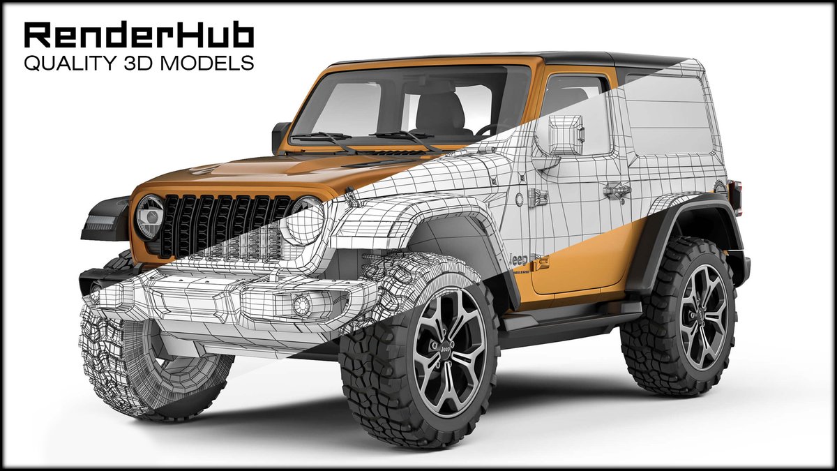 RenderHub3D's tweet photo. Do you need high-quality vehicle 3D models for your next project? You'll find plenty of cars, trucks, and more at RenderHub!

Check out this Jeep Wrangler 3D Model by podshyvalov: 

https://t.co/NzvLAmnPKd

#3DModels #3DVehicles #3DCars https://t.co/sLd1BxEvP3