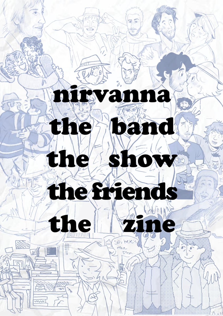 doodles_oodle's tweet photo. At long last, NIRVANNA THE BAND THE SHOW THE FRIENDS THE ZINE is officially out and available to download for free!!💞💞💞

Thank you so greatly to all the artists and friends that joined!! It was a joy talking and creating with you all :) 
#ntbts #ntbtstm
DOWNLOAD LINK BELOW‼️⬇️ https://t.co/HucKHCX3as