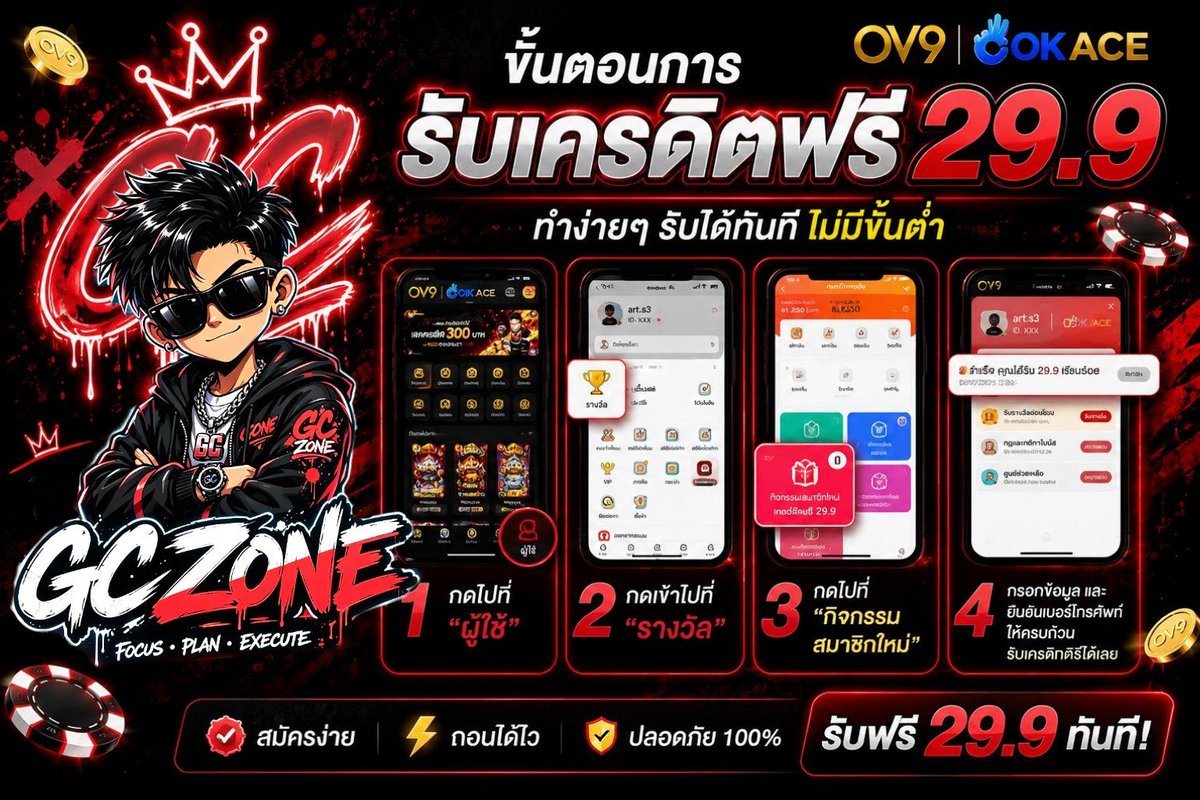 GANGCEOx's tweet photo. สมัครสมาชิกใหม่ #OV9 รับทันที 29.90

ได้-เสีย 10 เท่า ถอนขั้นต่ำ 169 สุด 229

สมัคร : https://t.co/493wsQjswb

#GCZONE #เครดิตฟรีล่าสุด #OKACE https://t.co/ey6pVH5XaS
