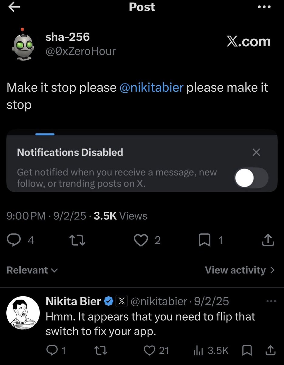 0xZeroHour's tweet photo. Throwback to that one time I screamed into the void and the void screamed back https://t.co/A0qoc7BLmF