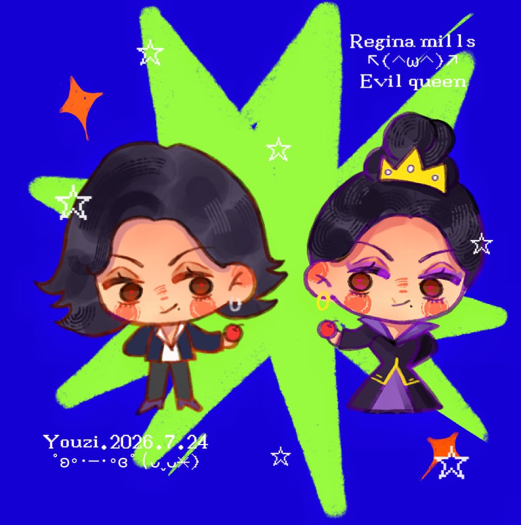 youzi668801's tweet photo. 😭Chibi is not my forte, but I gave it a shot anyway. #reginamills #evilqueen #onceuponatime https://t.co/Qv0CFVqhzO